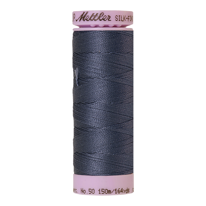 Silk-Finish Cotton 50, 150m - Blue Shadow: Reines Baumwollgarn aus 100% langstapliger, ägyptischer Baumwollte von Amann Mettler