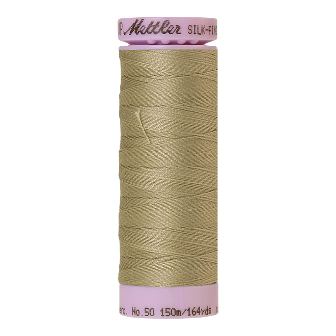 Silk-Finish Cotton 50, 150m - Stone: Reines Baumwollgarn aus 100% langstapliger, ägyptischer Baumwollte von Amann Mettler