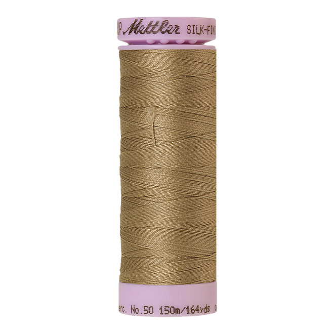 Silk-Finish Cotton 50, 150m - Dried clay: Reines Baumwollgarn aus 100% langstapliger, ägyptischer Baumwollte von Amann Mettler