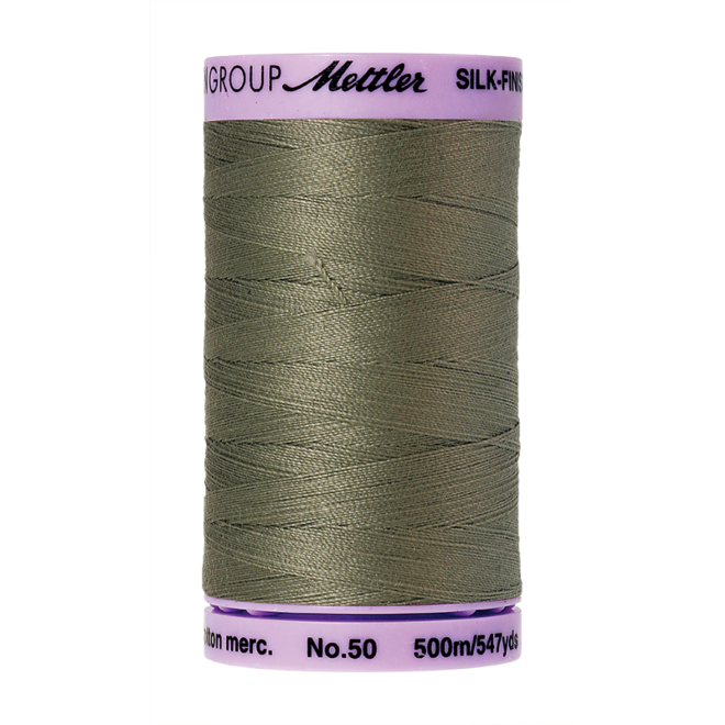 Silk-Finish Cotton 50, 500m - Sage: Reines Baumwollgarn aus 100% langstapliger, ägyptischer Baumwollte von Amann Mettler