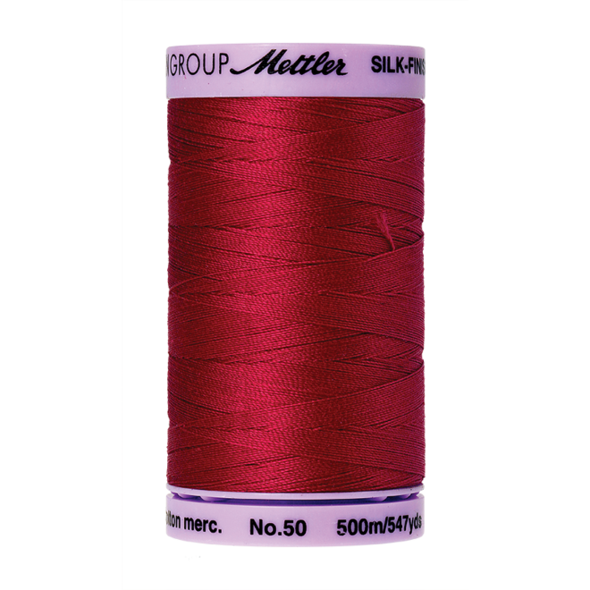 Silk-Finish Cotton 50, 500m - Country Red: Reines Baumwollgarn aus 100% langstapliger, ägyptischer Baumwollte von Amann Mettler