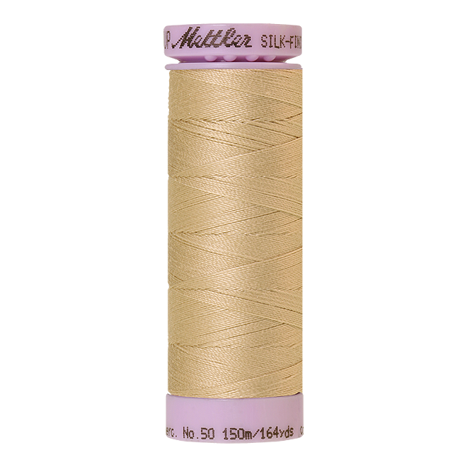 Silk-Finish Cotton 50, 150m - Oat Flakes: Reines Baumwollgarn aus 100% langstapliger, ägyptischer Baumwollte von Amann Mettler