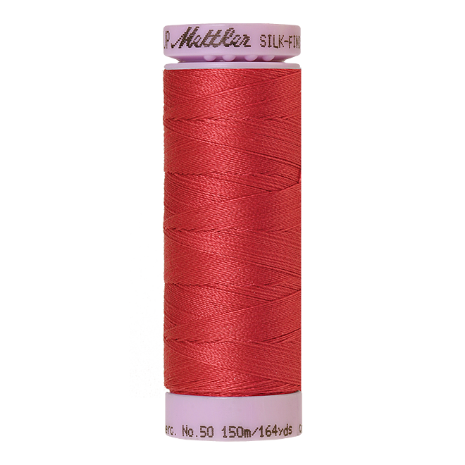 Silk-Finish Cotton 50, 150m - Blossom: Reines Baumwollgarn aus 100% langstapliger, ägyptischer Baumwollte von Amann Mettler