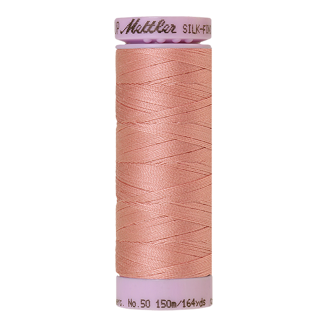 Silk-Finish Cotton 50, 150m - Antique Pink: Reines Baumwollgarn aus 100% langstapliger, ägyptischer Baumwollte von Amann Mettler