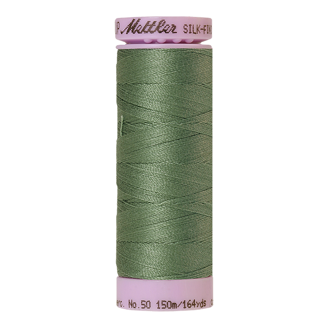 Silk-Finish Cotton 50, 150m - Palm Leaf: Reines Baumwollgarn aus 100% langstapliger, ägyptischer Baumwollte von Amann Mettler