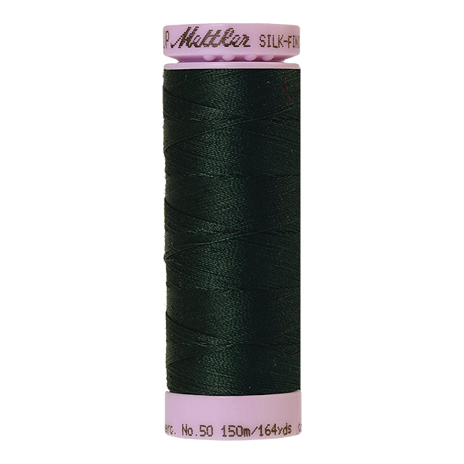 Silk-Finish Cotton 50, 150m - Spruce Forest: Reines Baumwollgarn aus 100% langstapliger, ägyptischer Baumwollte von Amann Mettler