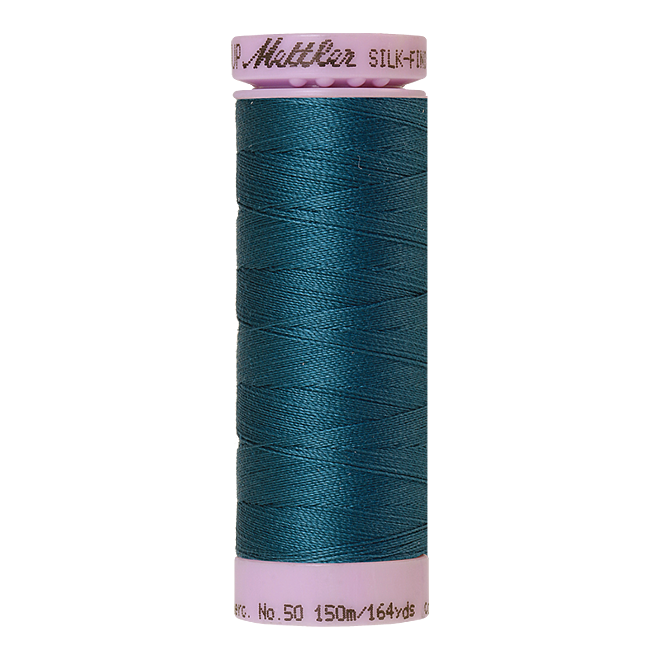 Silk-Finish Cotton 50, 150m - Mallard: Reines Baumwollgarn aus 100% langstapliger, ägyptischer Baumwollte von Amann Mettler