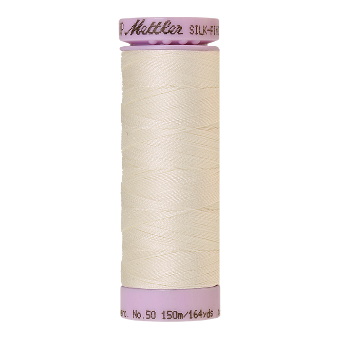 Silk-Finish Cotton 50, 150m - Muslin: Reines Baumwollgarn aus 100% langstapliger, ägyptischer Baumwollte von Amann Mettler