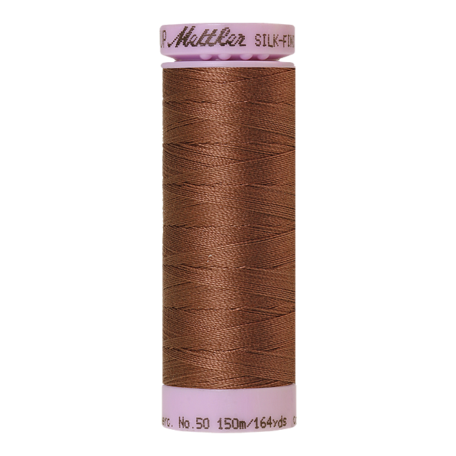 Silk-Finish Cotton 50, 150m - Clove: Reines Baumwollgarn aus 100% langstapliger, ägyptischer Baumwollte von Amann Mettler