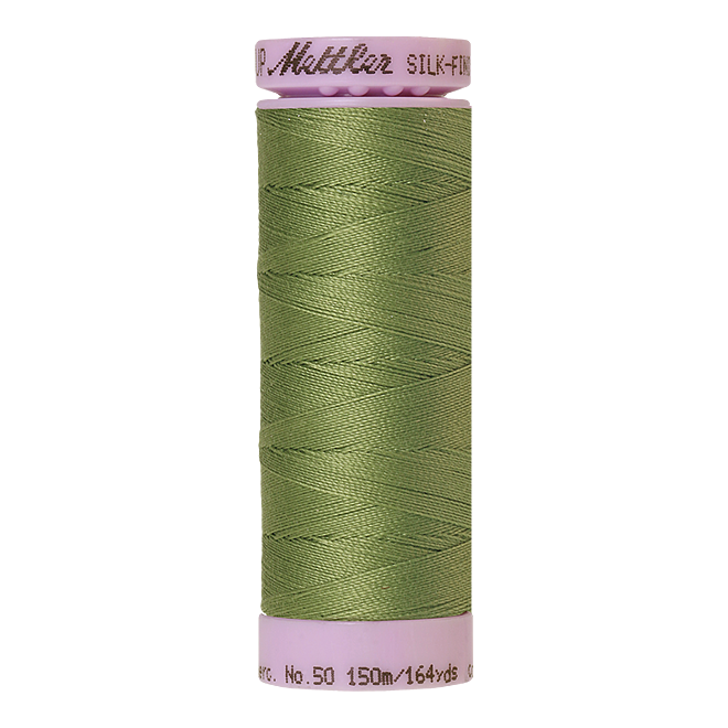 Silk-Finish Cotton 50, 150m - Common Hop: Reines Baumwollgarn aus 100% langstapliger, ägyptischer Baumwollte von Amann Mettler