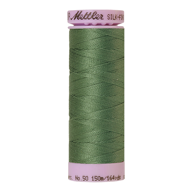 Silk-Finish Cotton 50, 150m - Asparagus: Reines Baumwollgarn aus 100% langstapliger, ägyptischer Baumwollte von Amann Mettler