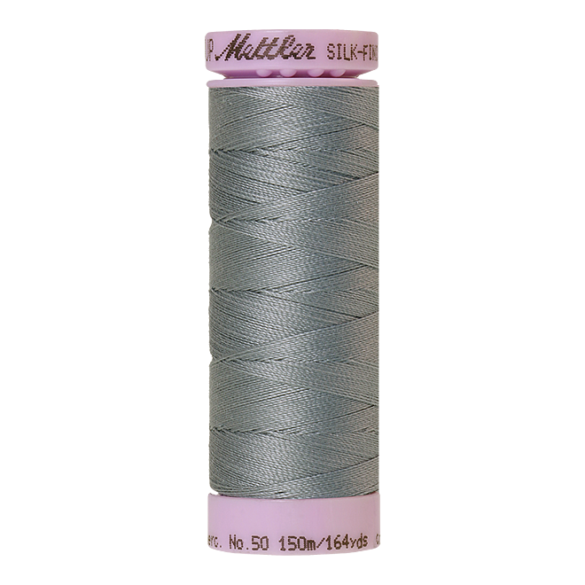 Silk-Finish Cotton 50, 150m - Meltwater: Reines Baumwollgarn aus 100% langstapliger, ägyptischer Baumwollte von Amann Mettler