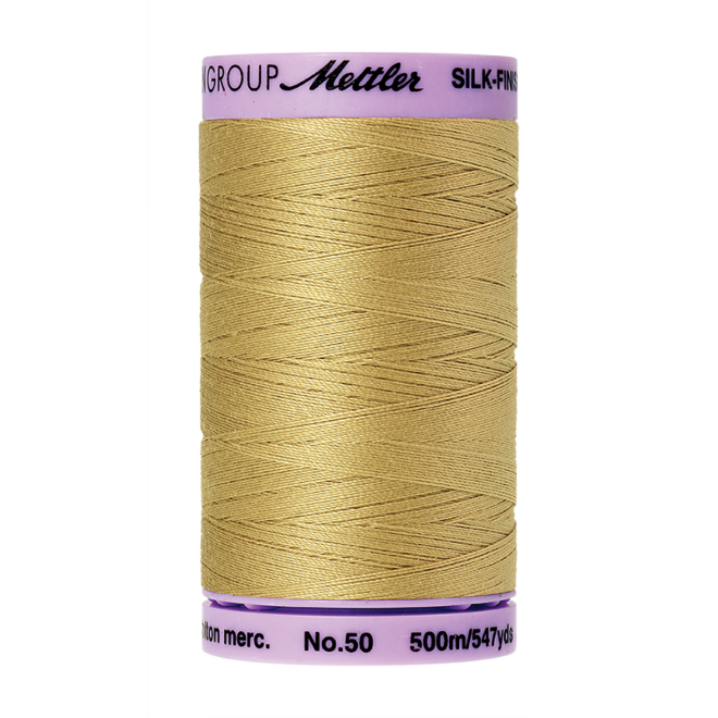 Silk-Finish Cotton 50, 500m - New Wheat: Reines Baumwollgarn aus 100% langstapliger, ägyptischer Baumwollte von Amann Mettler