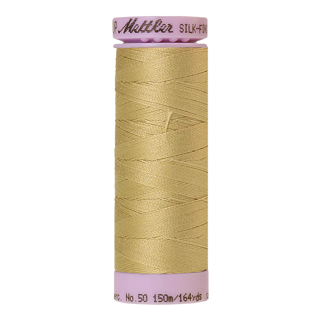 Silk-Finish Cotton 50, 150m - New Wheat: Reines Baumwollgarn aus 100% langstapliger, ägyptischer Baumwollte von Amann Mettler