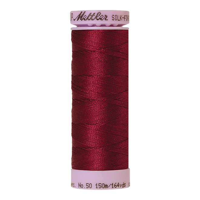 Silk-Finish Cotton 50, 150m - Pomegranate: Reines Baumwollgarn aus 100% langstapliger, ägyptischer Baumwollte von Amann Mettler