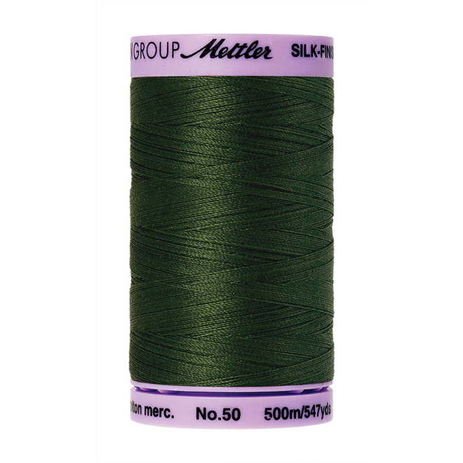 Silk-Finish Cotton 50, 500m - Cypress: Reines Baumwollgarn aus 100% langstapliger, ägyptischer Baumwollte von Amann Mettler
