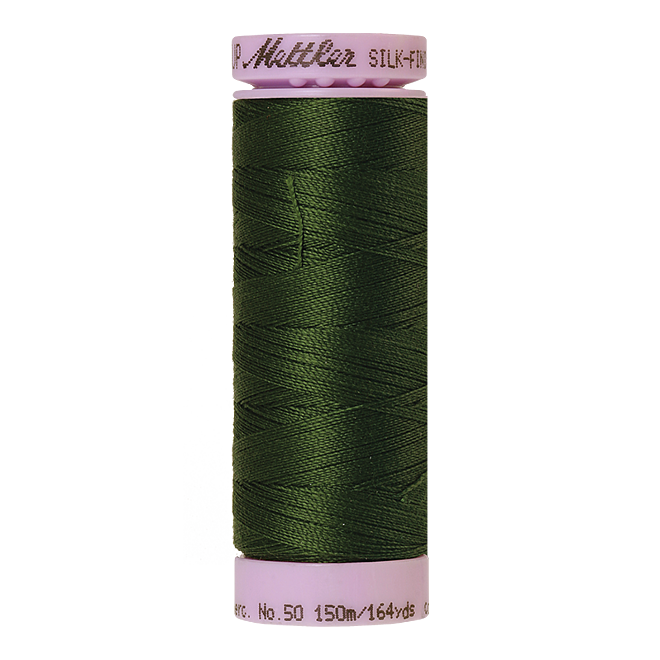 Silk-Finish Cotton 50, 150m - Cypress: Reines Baumwollgarn aus 100% langstapliger, ägyptischer Baumwollte von Amann Mettler