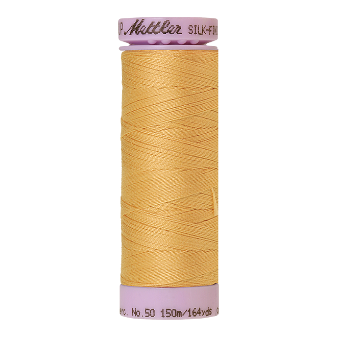 Silk-Finish Cotton 50, 150m - Candlelight: Reines Baumwollgarn aus 100% langstapliger, ägyptischer Baumwollte von Amann Mettler