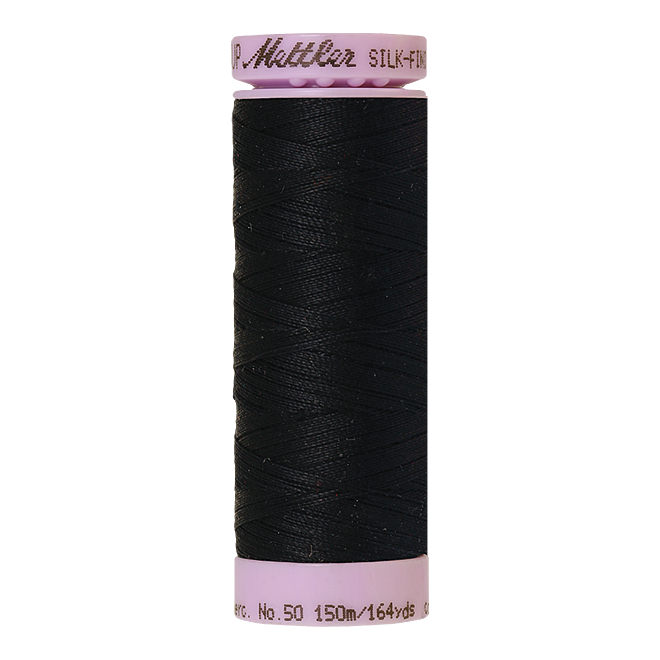 Silk-Finish Cotton 50, 150m - Space: Reines Baumwollgarn aus 100% langstapliger, ägyptischer Baumwollte von Amann Mettler