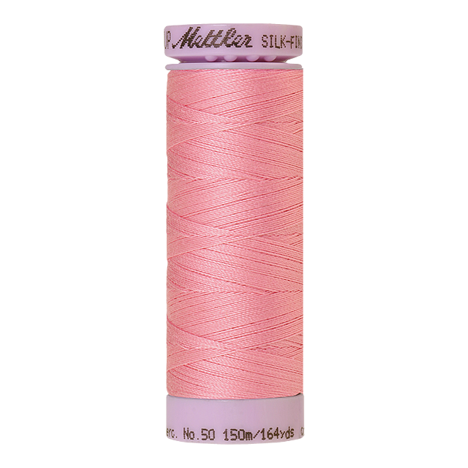 Silk-Finish Cotton 50, 150m - Petal Pink: Reines Baumwollgarn aus 100% langstapliger, ägyptischer Baumwollte von Amann Mettler