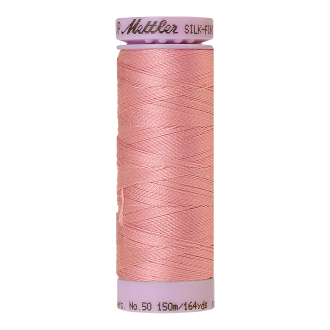 Silk-Finish Cotton 50, 150m - Rose Quartz: Reines Baumwollgarn aus 100% langstapliger, ägyptischer Baumwollte von Amann Mettler