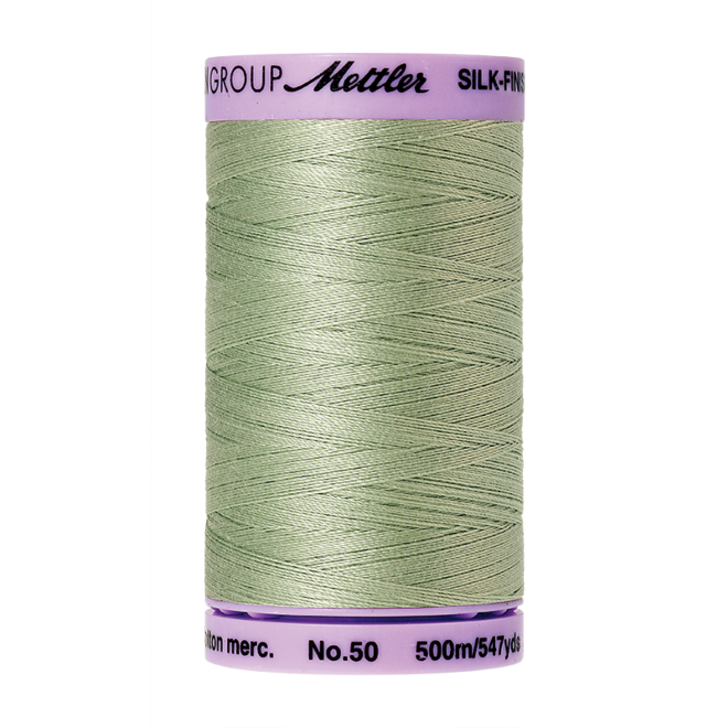 Silk-Finish Cotton 50, 500m - Spanish Moss: Reines Baumwollgarn aus 100% langstapliger, ägyptischer Baumwollte von Amann Mettler