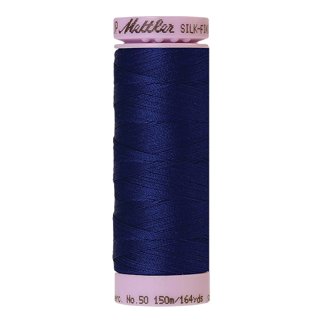 Silk-Finish Cotton 50, 150m - Delft: Reines Baumwollgarn aus 100% langstapliger, ägyptischer Baumwollte von Amann Mettler