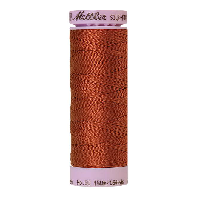Silk-Finish Cotton 50, 150m - Dirty Penny: Reines Baumwollgarn aus 100% langstapliger, ägyptischer Baumwollte von Amann Mettler
