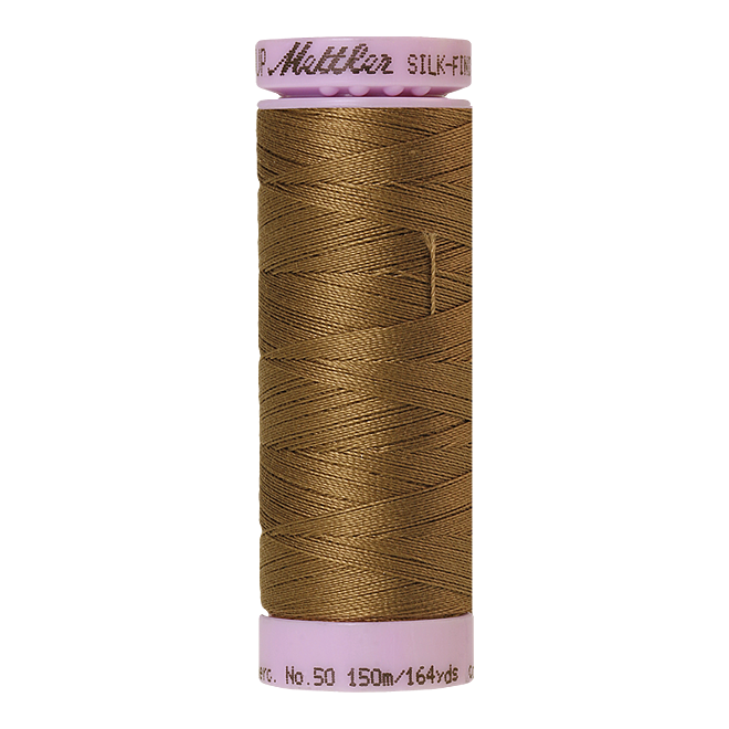 Silk-Finish Cotton 50, 150m - Dormouse: Reines Baumwollgarn aus 100% langstapliger, ägyptischer Baumwollte von Amann Mettler