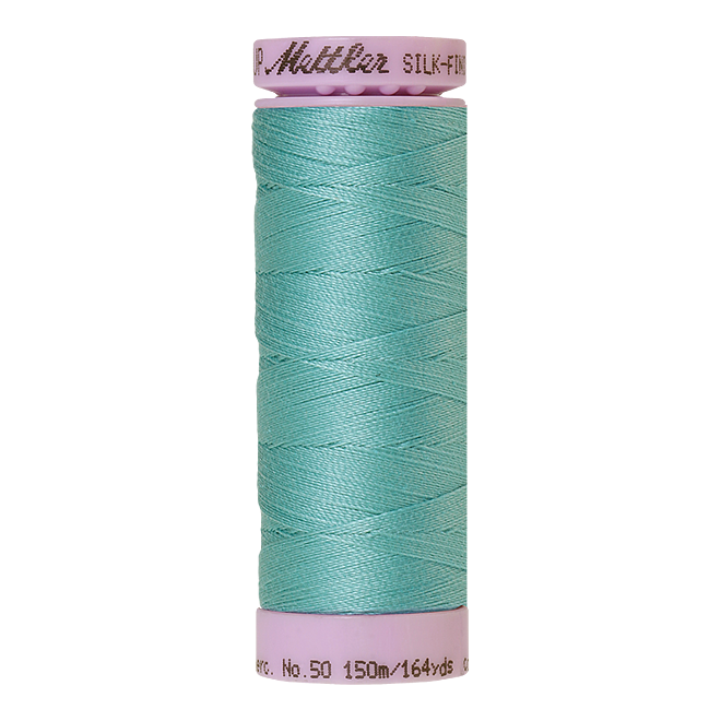 Silk-Finish Cotton 50, 150m - Montain Lake: Reines Baumwollgarn aus 100% langstapliger, ägyptischer Baumwollte von Amann Mettler