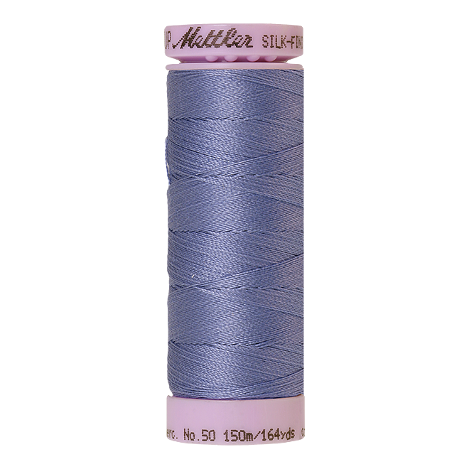 Silk-Finish Cotton 50, 150m - Cadet Blue: Reines Baumwollgarn aus 100% langstapliger, ägyptischer Baumwollte von Amann Mettler