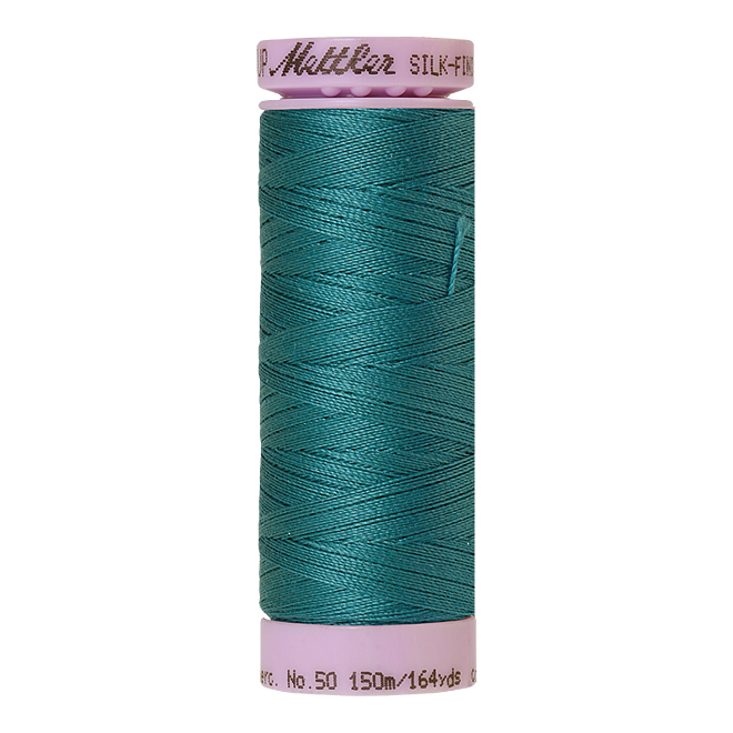 Silk-Finish Cotton 50, 150m - Caribbean  : Reines Baumwollgarn aus 100% langstapliger, ägyptischer Baumwollte von Amann Mettler