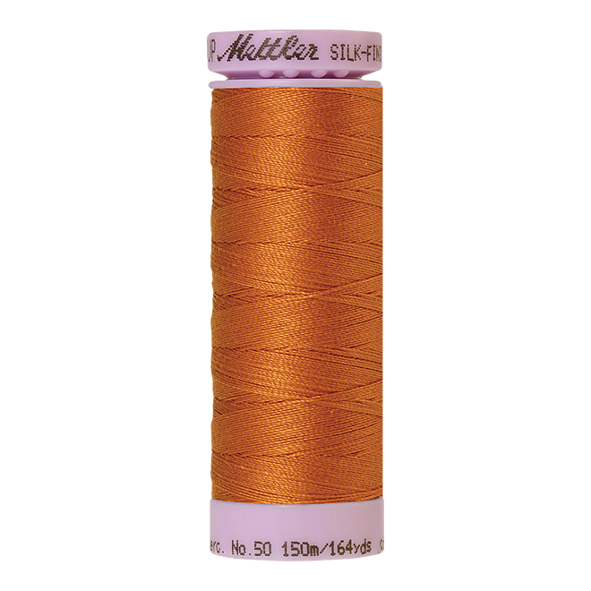 Silk-Finish Cotton 50, 150m - Golden Oak: Reines Baumwollgarn aus 100% langstapliger, ägyptischer Baumwollte von Amann Mettler