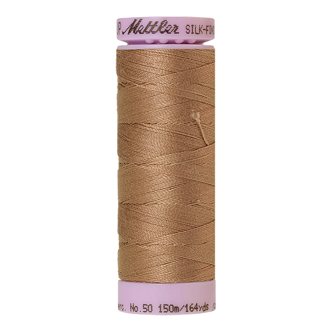 Silk-Finish Cotton 50, 150m - Praline: Reines Baumwollgarn aus 100% langstapliger, ägyptischer Baumwollte von Amann Mettler