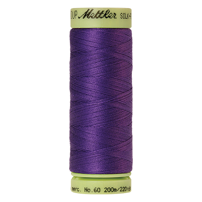 Silk-Finish Cotton 60, 200m - Iris Blue: Reines Baumwollgarn aus 100% langstapliger, ägyptischer Baumwollte von Amann Mettler