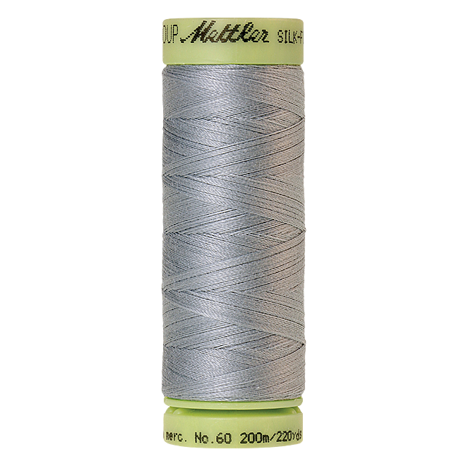 Silk-Finish Cotton 60, 200m - Ash Blue: Reines Baumwollgarn aus 100% langstapliger, ägyptischer Baumwollte von Amann Mettler
