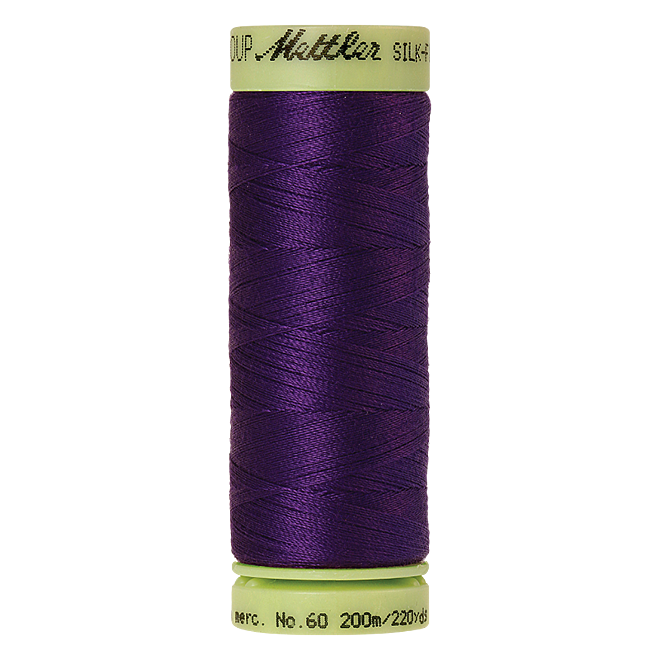 Silk-Finish Cotton 60, 200m - Deep Purple: Reines Baumwollgarn aus 100% langstapliger, ägyptischer Baumwollte von Amann Mettler