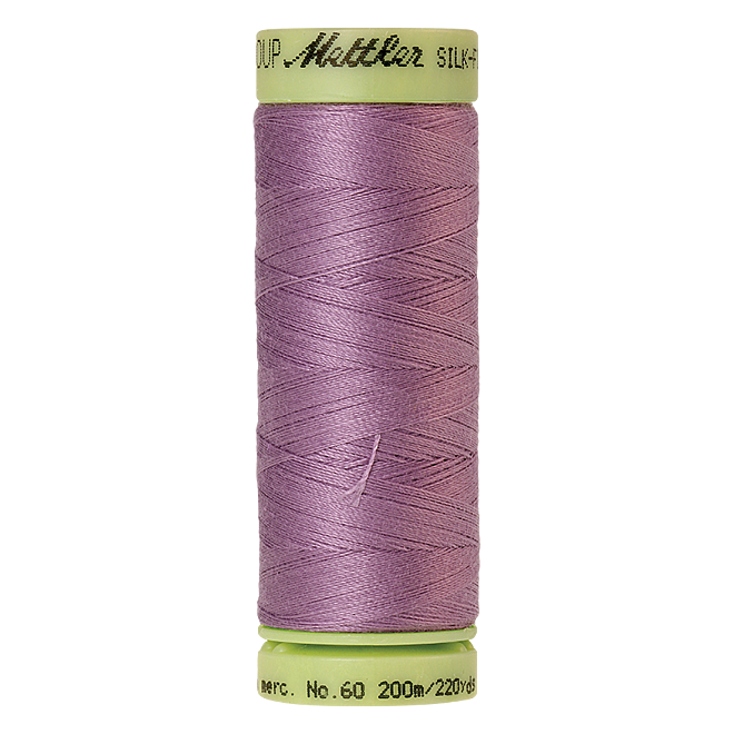 Silk-Finish Cotton 60, 200m - Mallow: Reines Baumwollgarn aus 100% langstapliger, ägyptischer Baumwollte von Amann Mettler