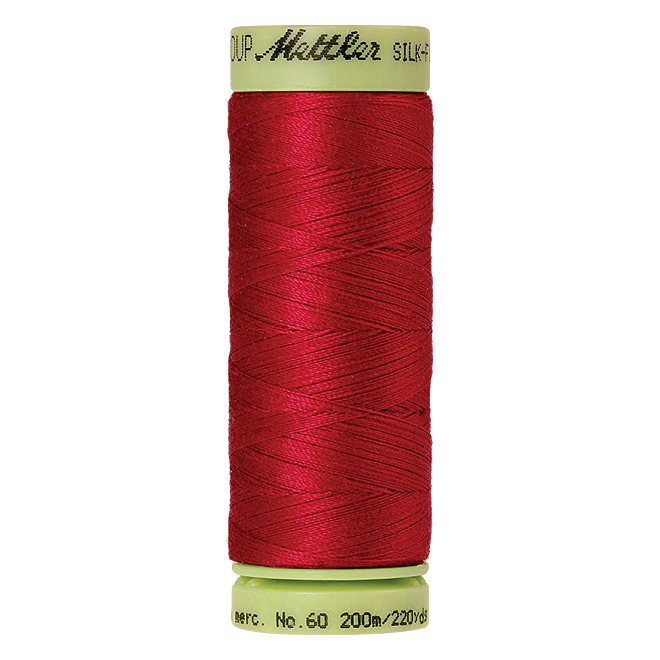 Silk-Finish Cotton 60, 200m - Poinsettia: Reines Baumwollgarn aus 100% langstapliger, ägyptischer Baumwollte von Amann Mettler