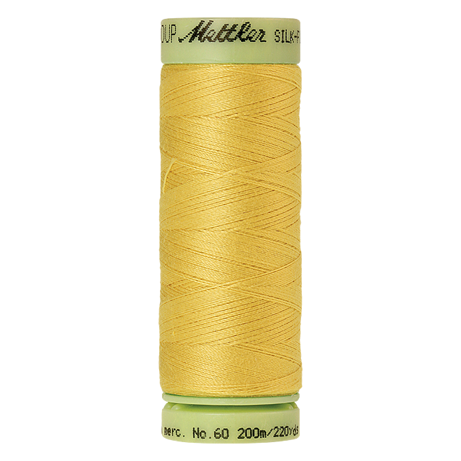 Silk-Finish Cotton 60, 200m - Lemon Peel: Reines Baumwollgarn aus 100% langstapliger, ägyptischer Baumwollte von Amann Mettler