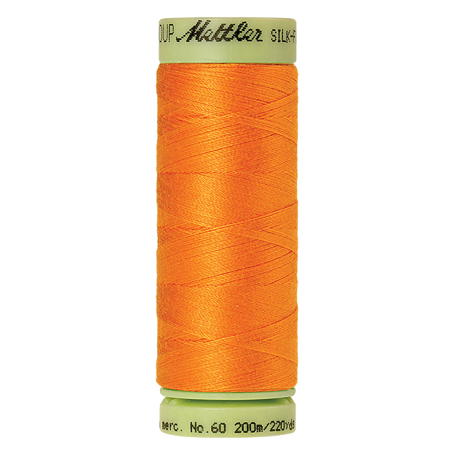 Silk-Finish Cotton 60, 200m - Pumpkin: Reines Baumwollgarn aus 100% langstapliger, ägyptischer Baumwollte von Amann Mettler