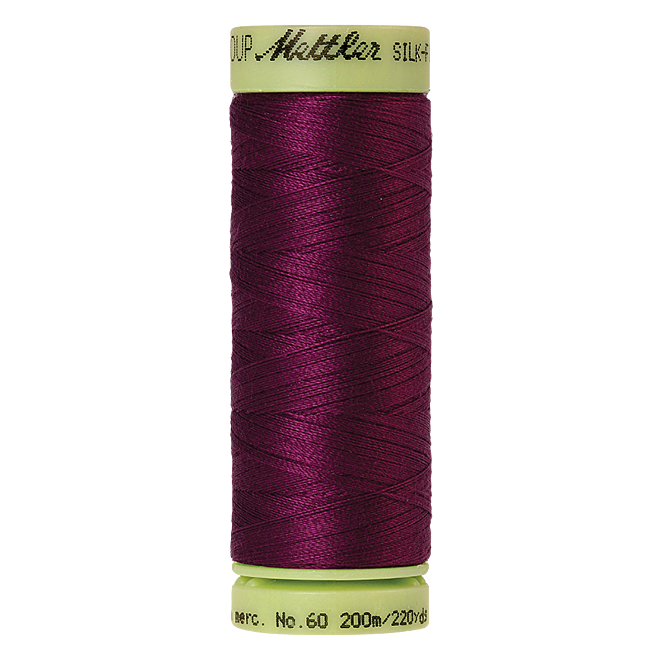 Silk-Finish Cotton 60, 200m - Sangria: Reines Baumwollgarn aus 100% langstapliger, ägyptischer Baumwollte von Amann Mettler