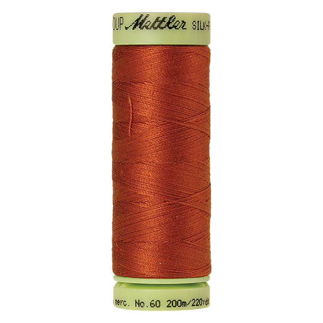 Silk-Finish Cotton 60, 200m - Copper: Reines Baumwollgarn aus 100% langstapliger, ägyptischer Baumwollte von Amann Mettler