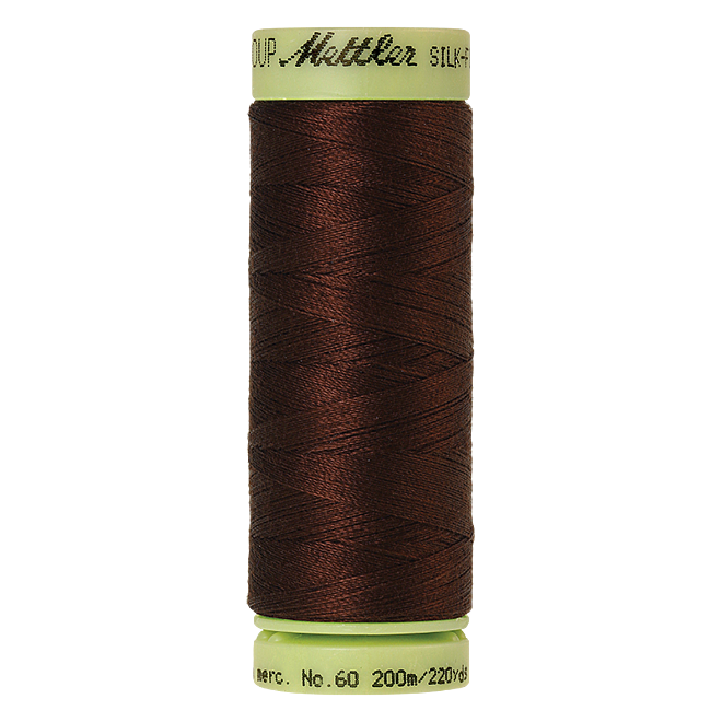 Silk-Finish Cotton 60, 200m - Friar Brown: Reines Baumwollgarn aus 100% langstapliger, ägyptischer Baumwollte von Amann Mettler