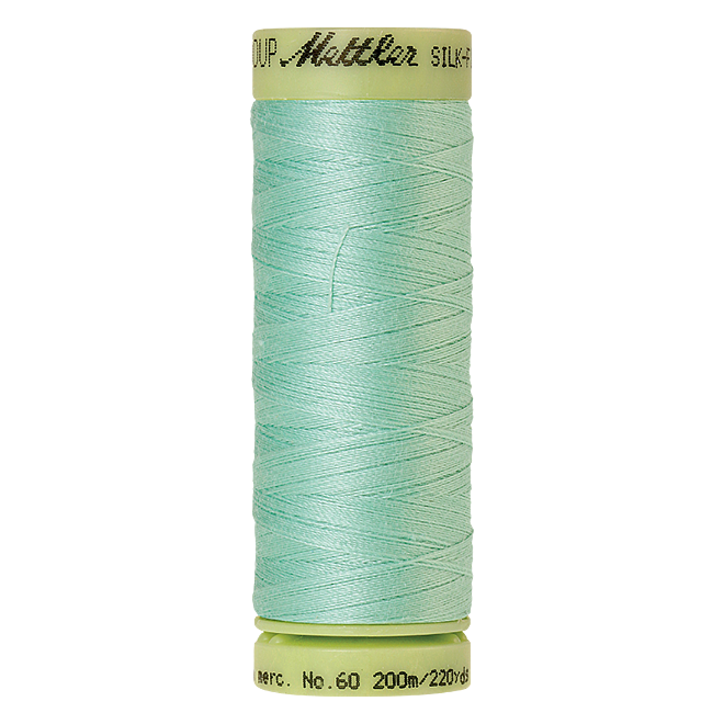 Silk-Finish Cotton 60, 200m - Silver Sage: Reines Baumwollgarn aus 100% langstapliger, ägyptischer Baumwollte von Amann Mettler