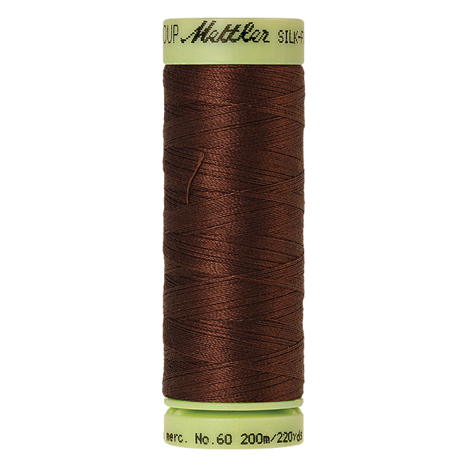 Silk-Finish Cotton 60, 200m - Redwood: Reines Baumwollgarn aus 100% langstapliger, ägyptischer Baumwollte von Amann Mettler