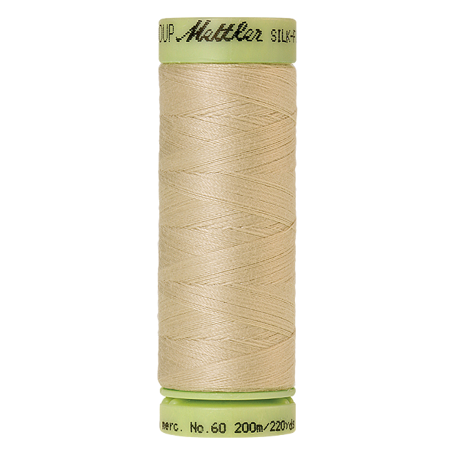 Silk-Finish Cotton 60, 200m - Ivory: Reines Baumwollgarn aus 100% langstapliger, ägyptischer Baumwollte von Amann Mettler