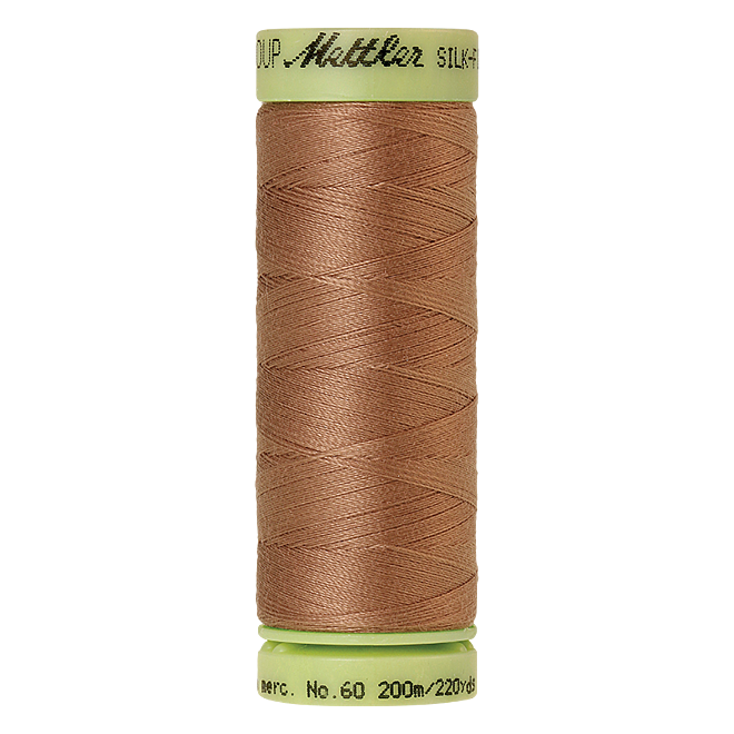 Silk-Finish Cotton 60, 200m - Walnut: Reines Baumwollgarn aus 100% langstapliger, ägyptischer Baumwollte von Amann Mettler