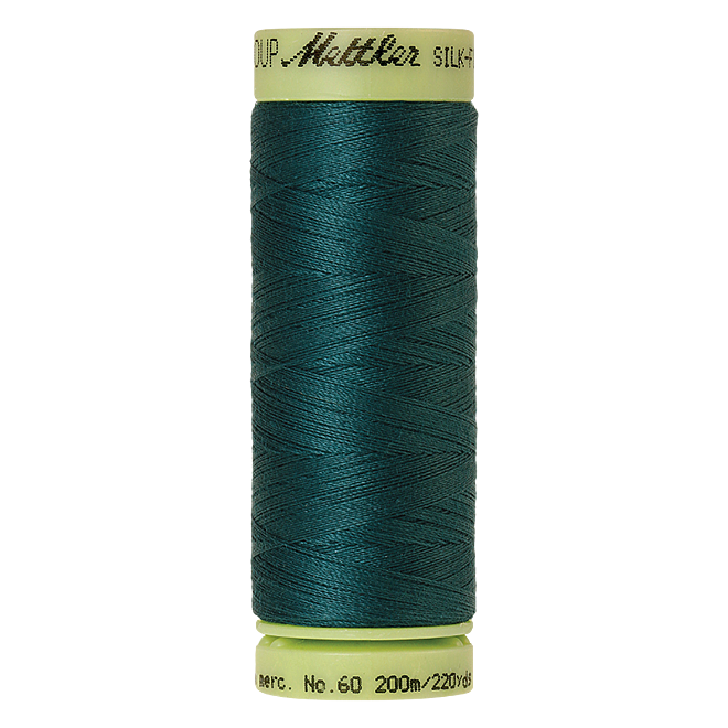 Silk-Finish Cotton 60, 200m - Spruce: Reines Baumwollgarn aus 100% langstapliger, ägyptischer Baumwollte von Amann Mettler