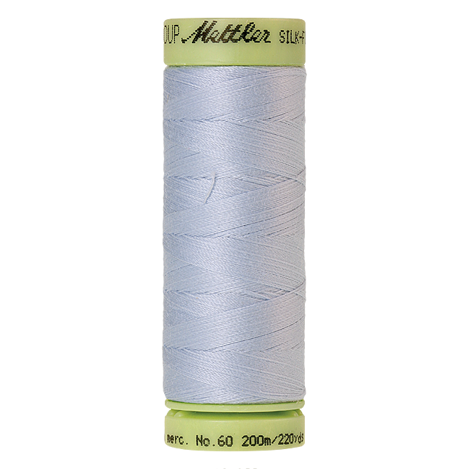 Silk-Finish Cotton 60, 200m - Ice Cap: Reines Baumwollgarn aus 100% langstapliger, ägyptischer Baumwollte von Amann Mettler